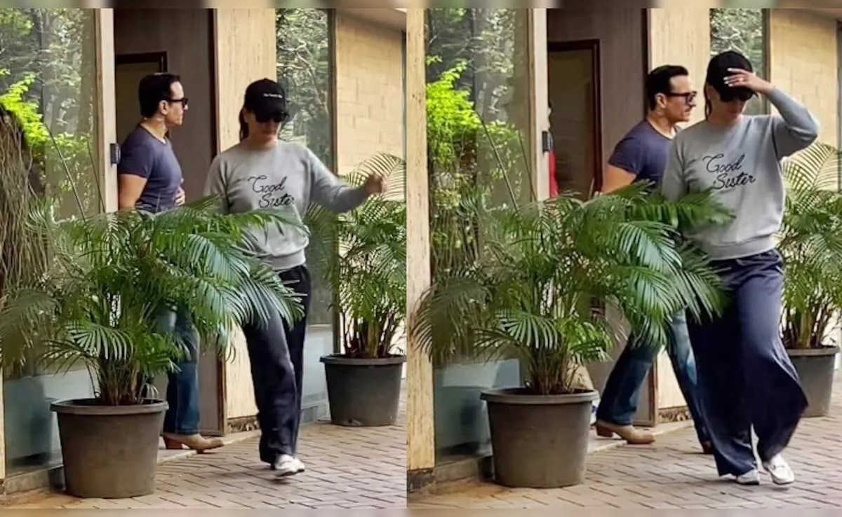 Saif Ali Khan spotted with Kareena Kapoor for the first time after the attack, this work was done for security at home