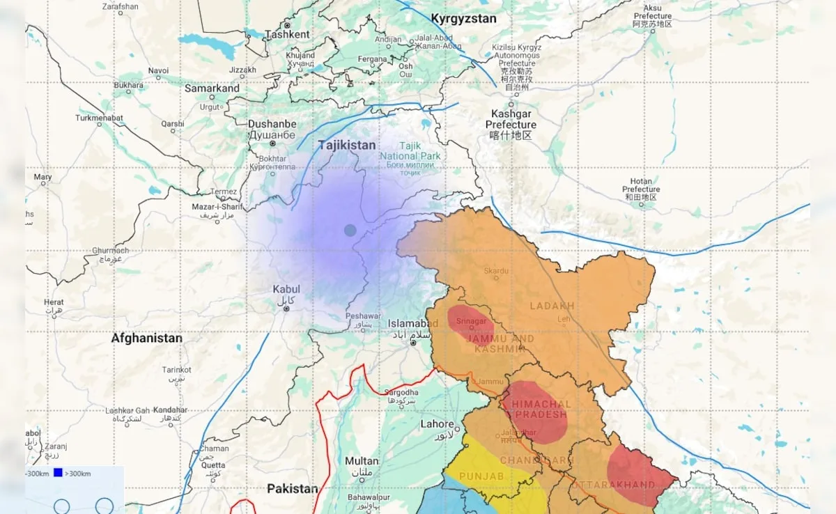 Earthquake in Afghanistan, felt tremors in the early hours, intensity is estimated at 4.3