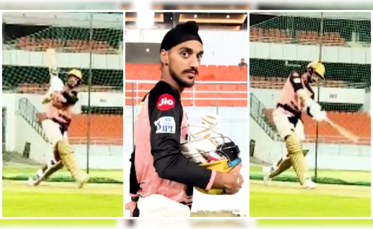VIDEO: ‘Hey so far …’, Arshdeep Singh showed a stormy style with the bat, Sachin Tendulkar-AB de Villiers-Boyan Lara will not be able to believe