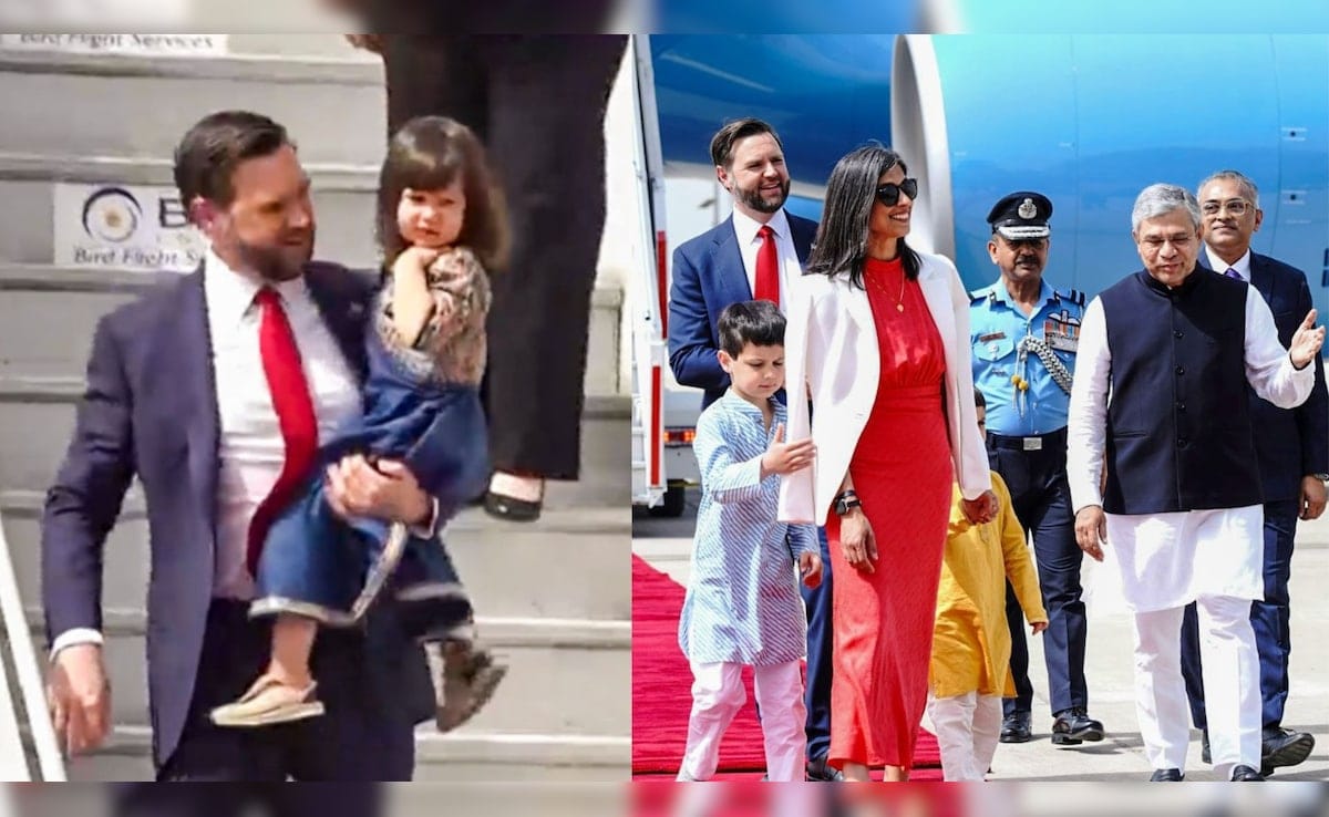 Kurta-Pajama, Anarkali .. American Vice President JD Vance’s children came in desi clothes ‘Nanihal’