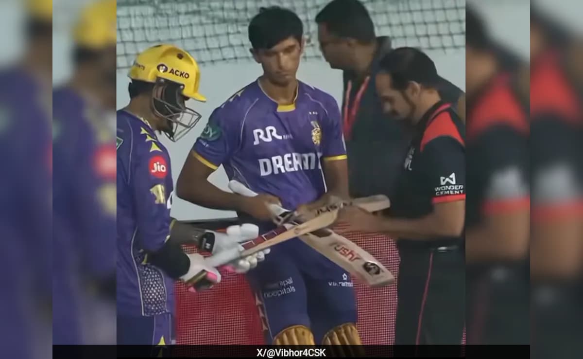 VIDEO: The umpire investigated and failed in the bat of three players including KKR’s Naren, know what is the rule